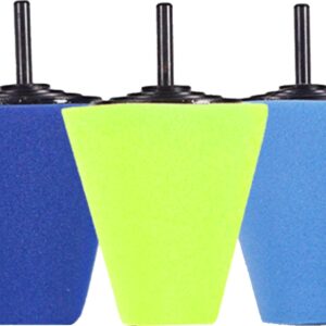 Kit de Cones de Espuma para Polimento para Furadeira (Corte, Polimento e Acabamento)