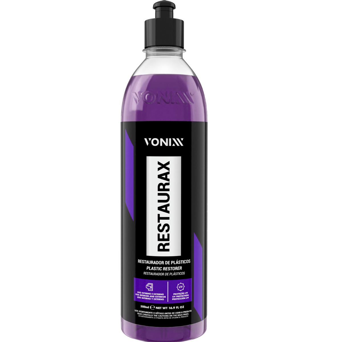 Restaurax 500ml Restaurador Revitalizador Renovador Protetor de Plasticos Externos