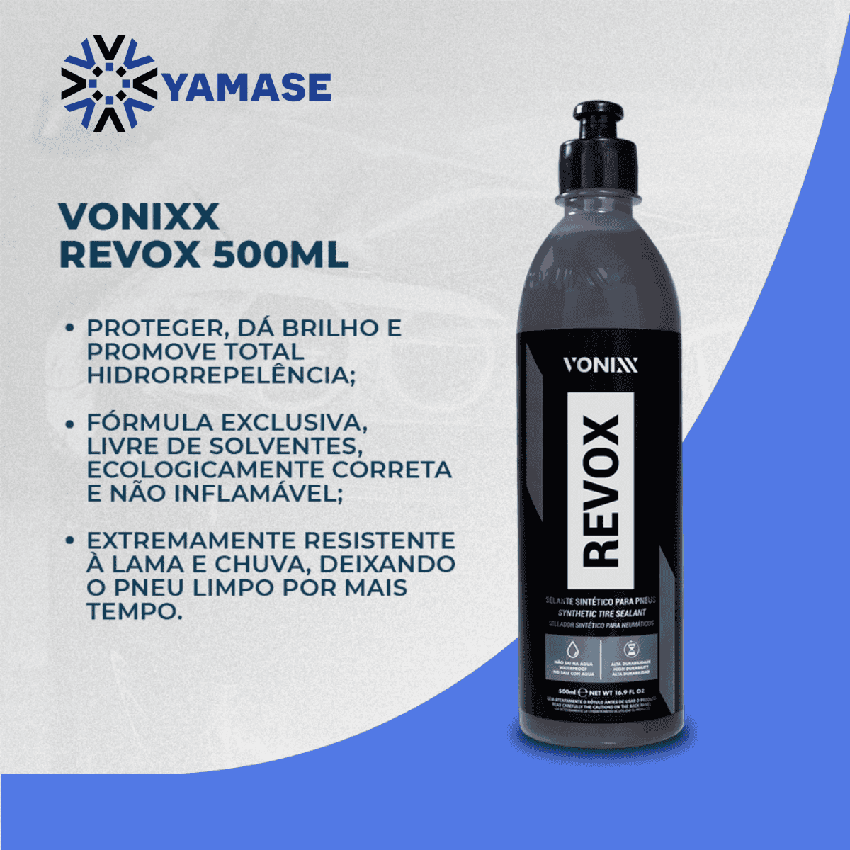 Revox Selante Para Pneus Pretinho 500ml - Imagem 3