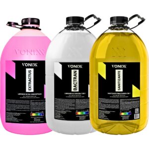 Kit Sistema VSC Extractus Bactran Sanitizante Finalizador 5L Limpeza Inteligente de Estofados